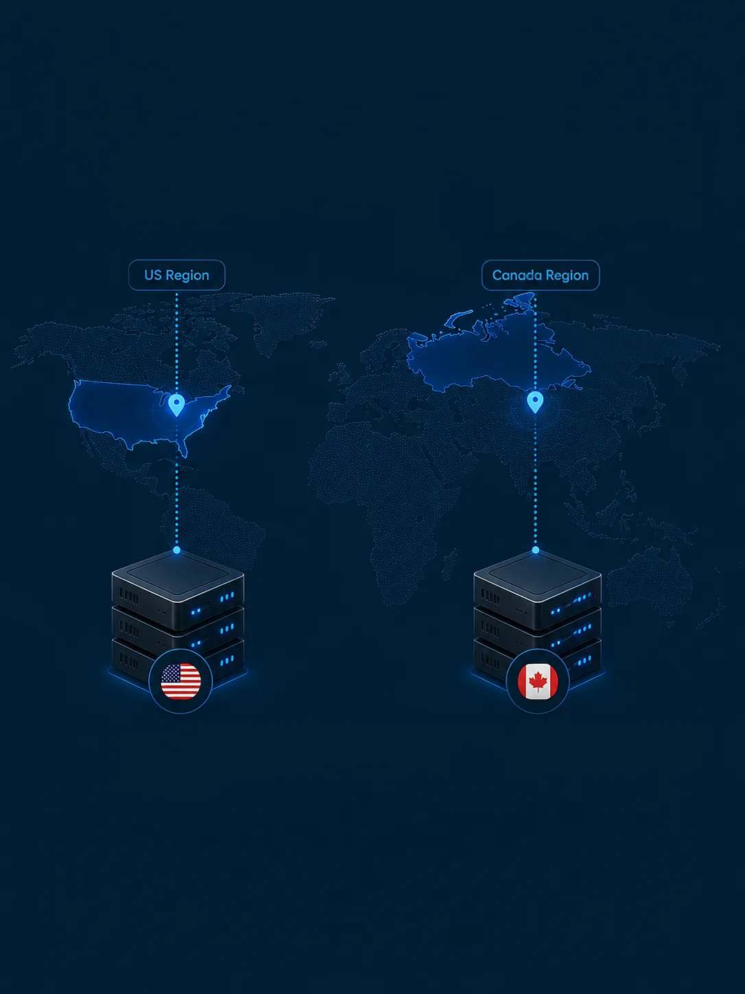 US and Canadian regions