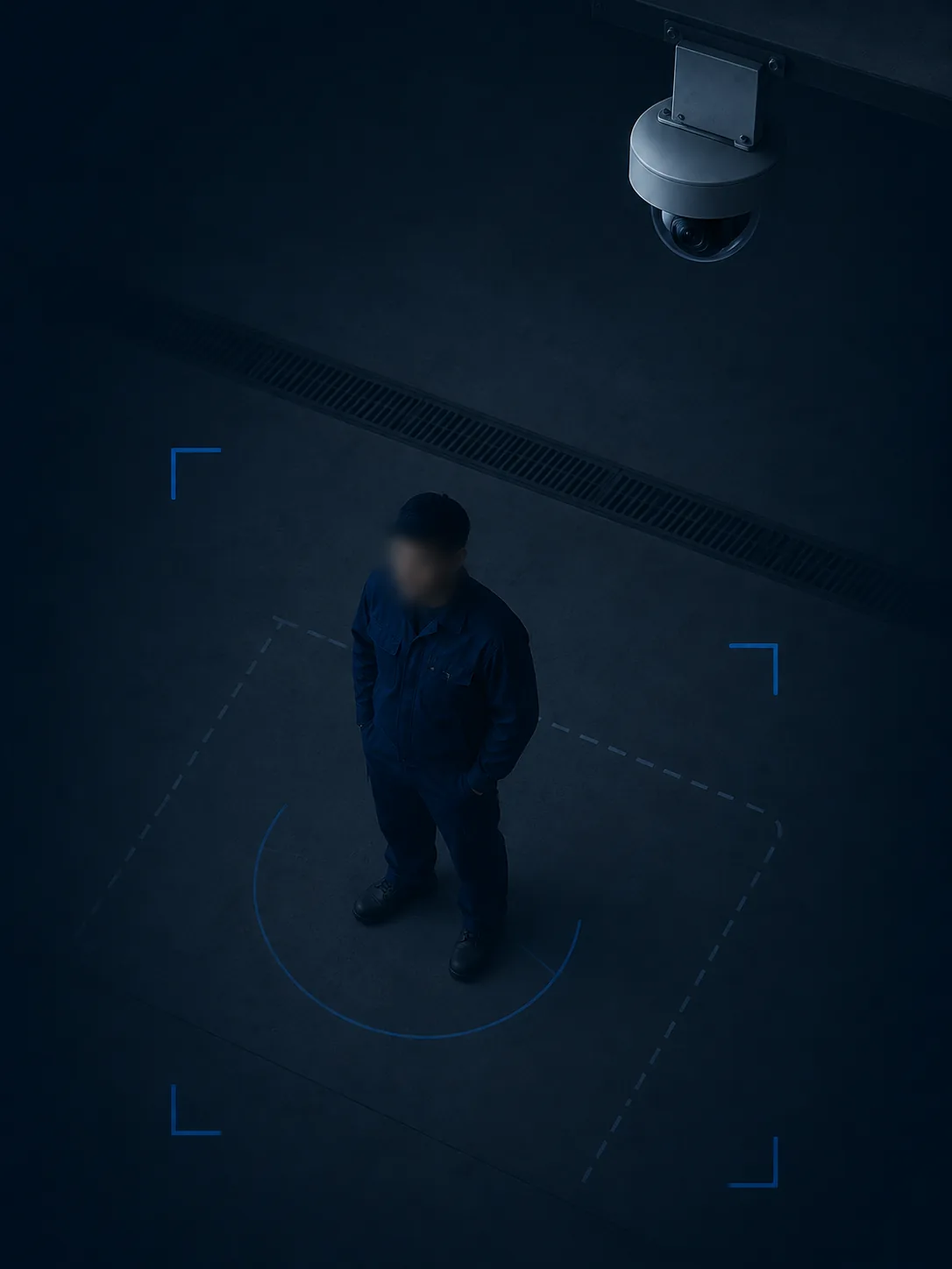 Camera above the shop floor
